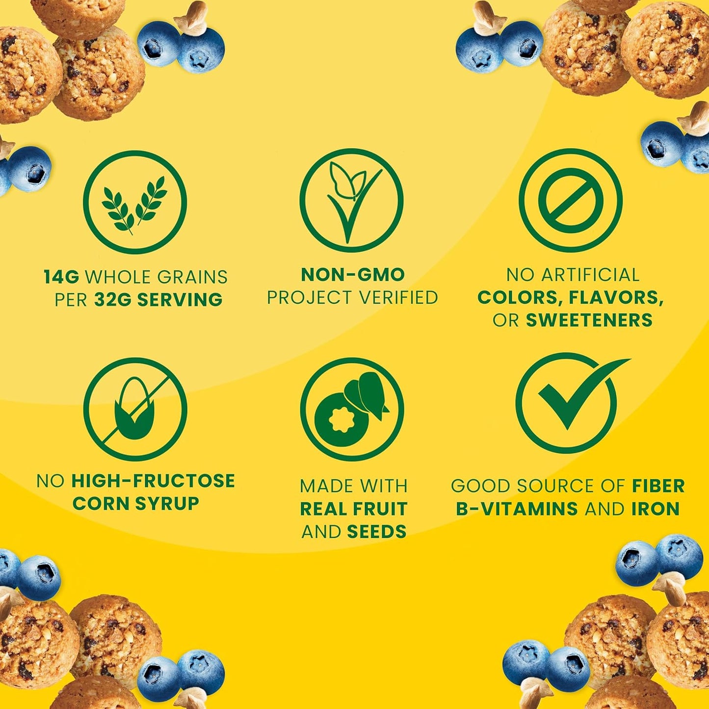 free from high-fructose corn syrup, artificial flavors, artificial colors, and artificial sweeteners