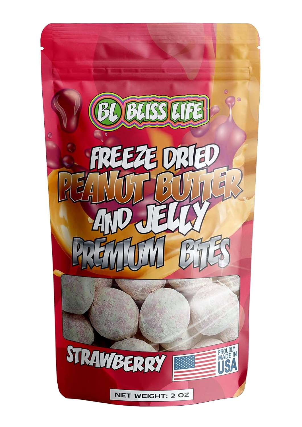 freeze-dried preparation that creates a melt-in-your-mouth yet crunchy texture