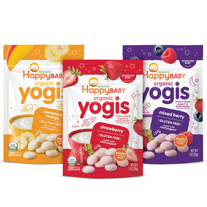 freeze-dried real organic yogurt and organic fruit drops