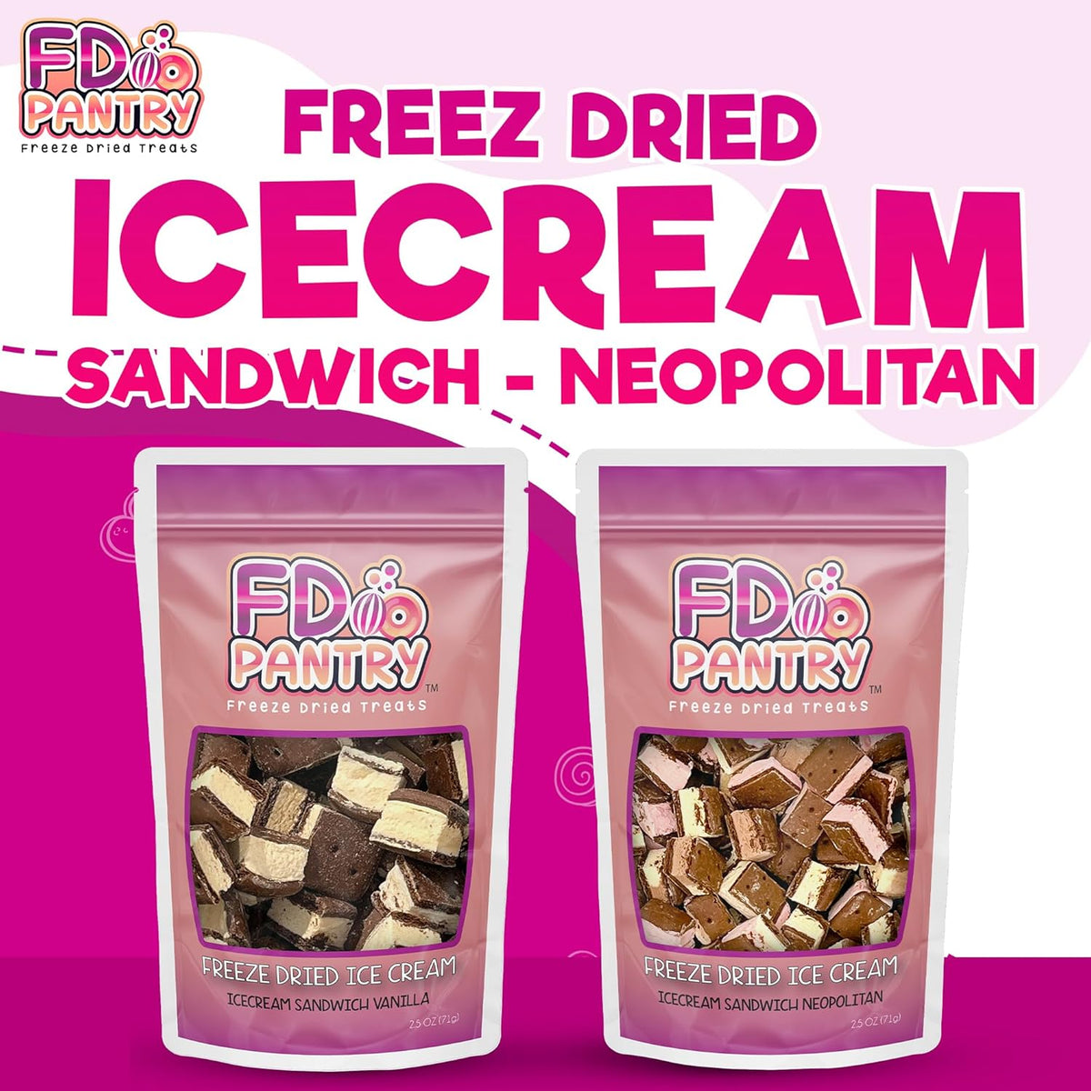 Neapolitan Freeze Dried Ice Cream Snack – Mess-Free Road Trip and RV Cooler Alternative