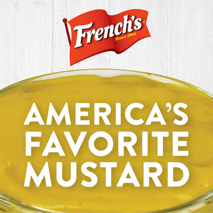 French's Classic Yellow Mustard, 30 oz Squeeze Bottle – Bulk Condiment for Commercial Kitchen Prep Line, Gluten-Free