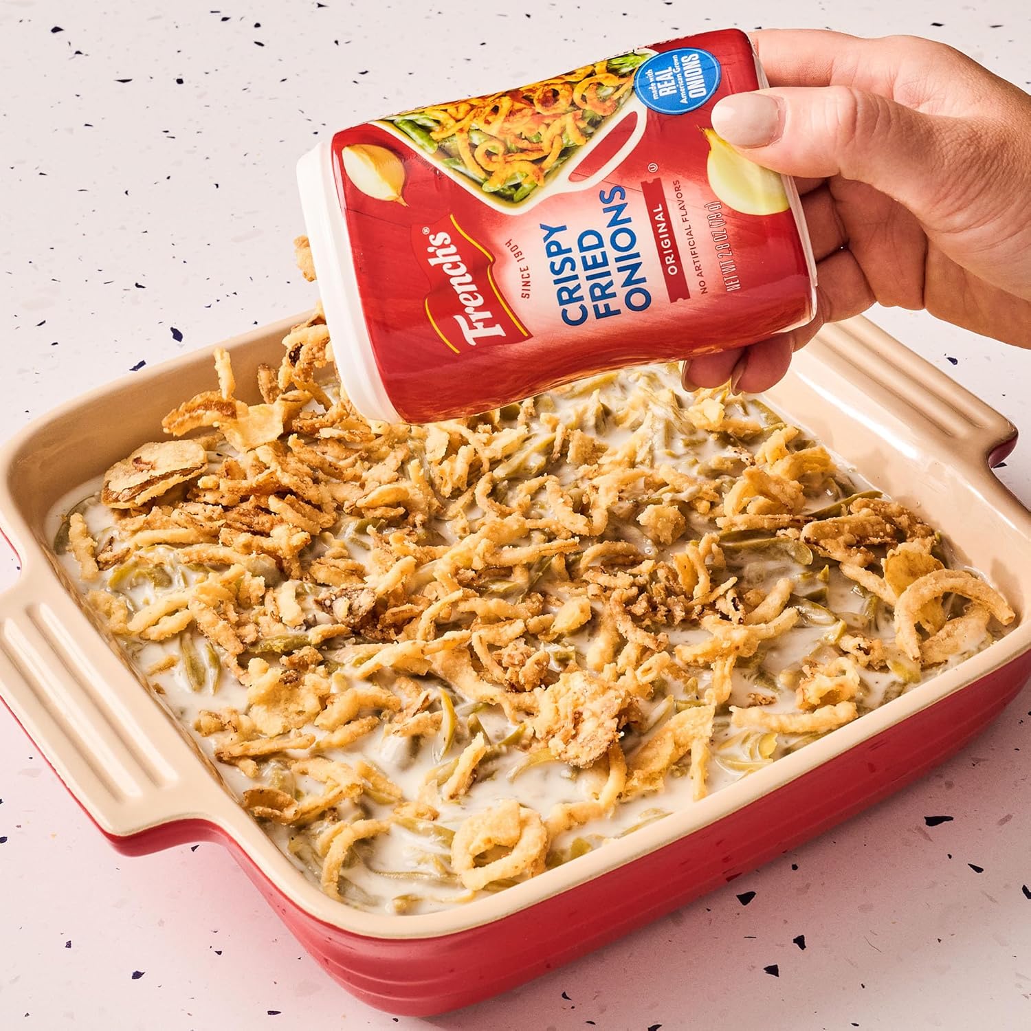 French's Crispy Fried Onions – Ready-to-Sprinkle Topping for Fast Casserole Assembly on Tight Deadlines
