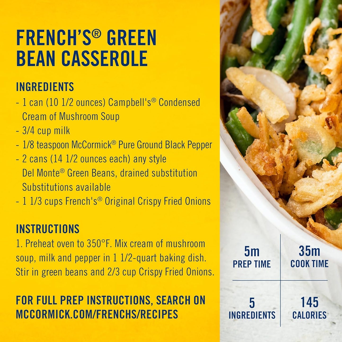 French's Crispy Fried Onions – Ready-to-Sprinkle Topping for Fast Casserole Assembly on Tight Deadlines