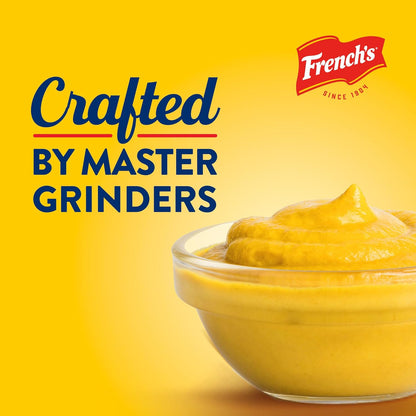French's Easy-Squeeze Yellow Mustard – Toddler-Safe & Parent-Approved Condiment for Hot Dogs & Pretzels, 14 oz