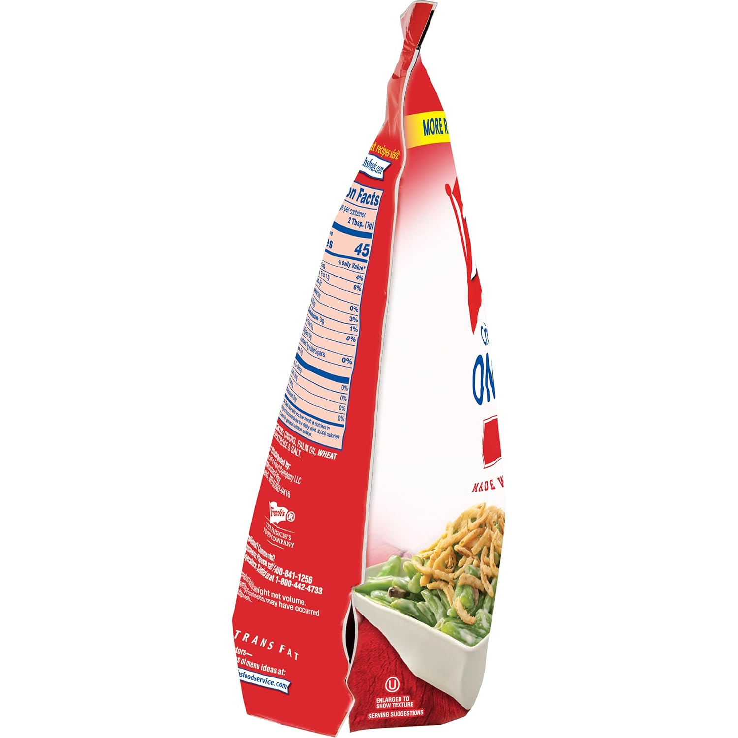 French's Original Crispy Fried Onions 24 oz – Clean-Label Topping for Better-for-You Home Cooking