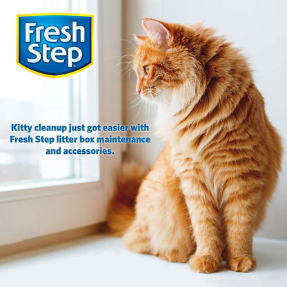 Fresh Step Cat Litter Crystals Deodorizer, Fresh Scent, 15 Oz – Stylish Litter Box Nook Solution for Bedroom-Adjacent Corners