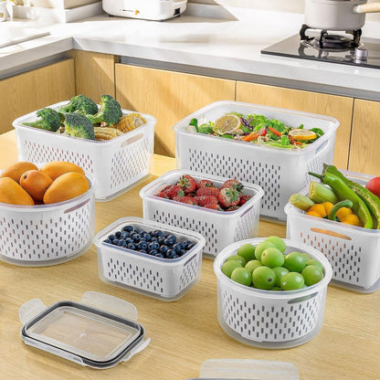 FreshFlow Storage Set – Streamlined Produce Storage for the Minimalist Kitchen, BPA-Free