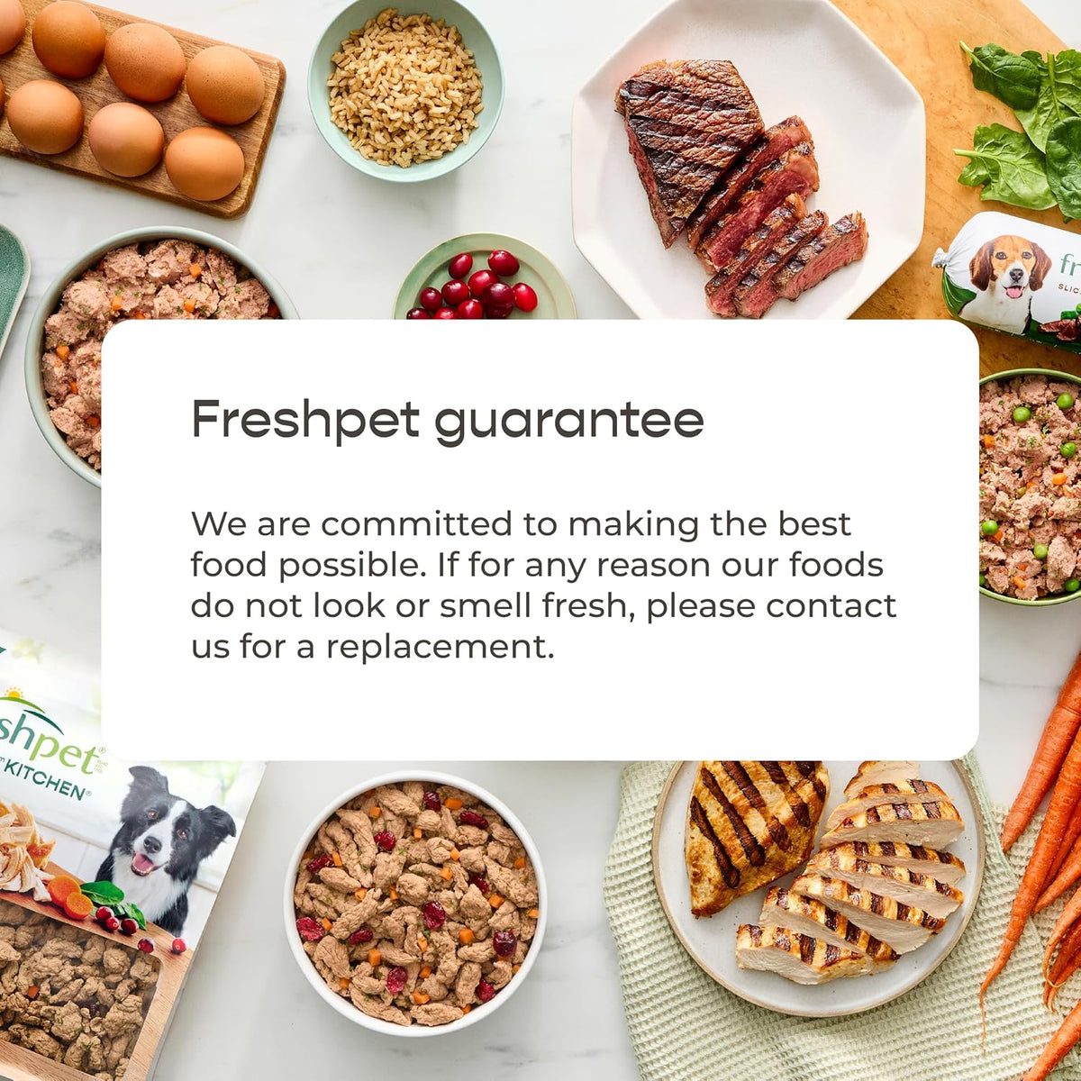 Freshpet Dog Food, Multi-Protein Premium Recipe – Restaurant-Quality Refrigerated Dog Food with US Farm-Raised Chicken, Beef, Egg, and Salmon, 3 lb