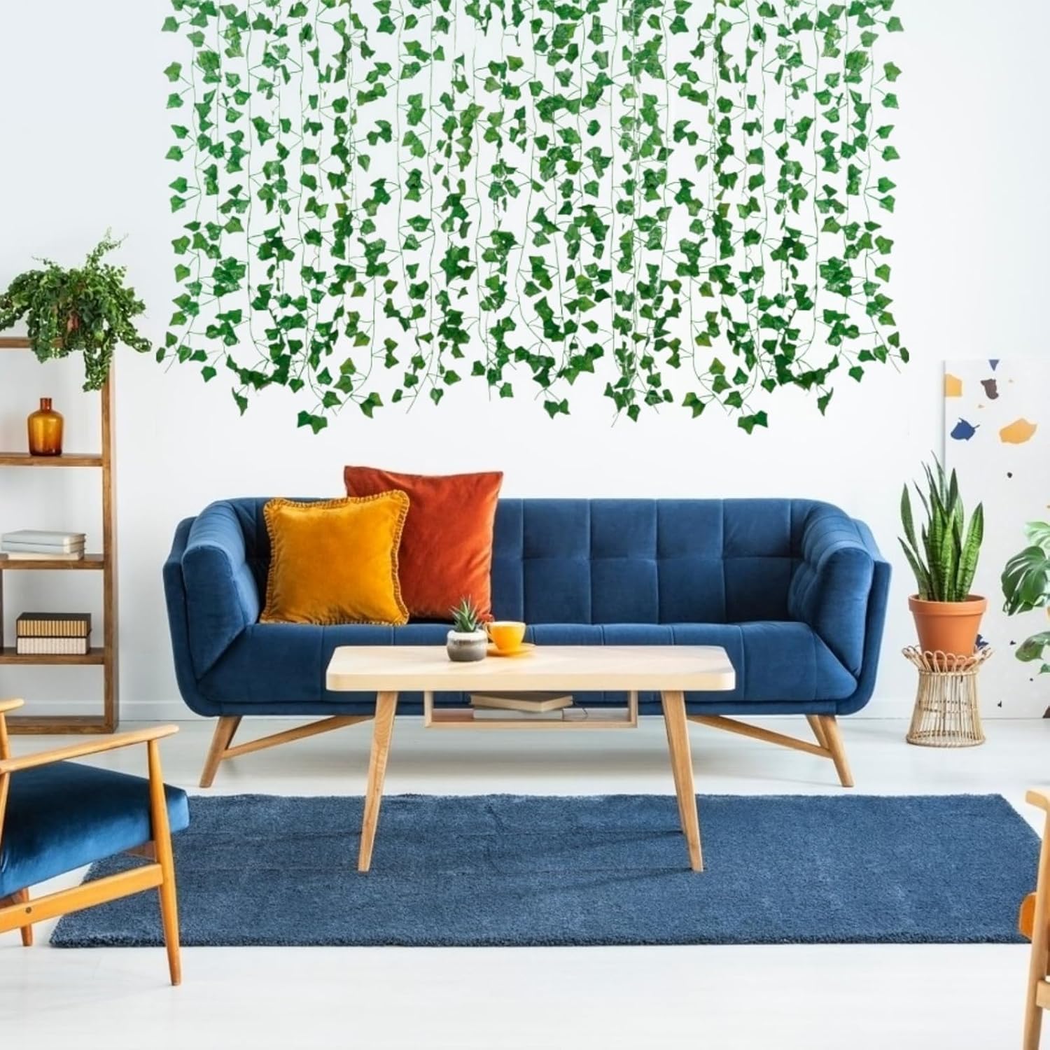 Freyalife Artificial Plant Garland – Gift-Ready 12 Pack Ivy Vines for Brides-to-Be, New Homeowners and Boho Decor Enthusiasts