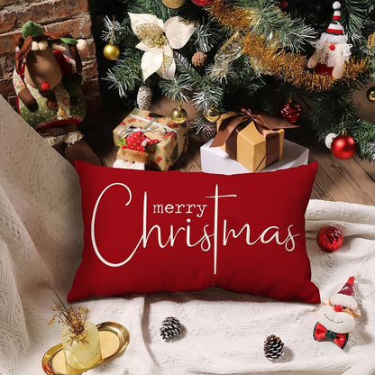 front-sided print featuring christmas tree, gnome, and buffalo-check designs