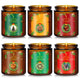 Cedar/Cookies/Cider/Cinnamon/Wreath/Christmas Eve - 6 Count (unknown oz)
