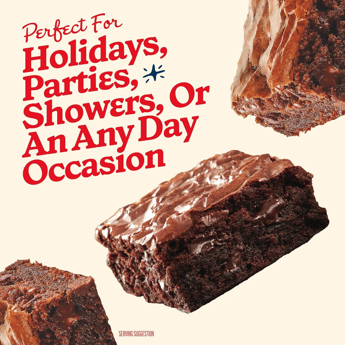 Betty Crocker Supreme Chocolate Chunk Brownie Mix for Birthday Parties, Simple Treats Kids Can Share