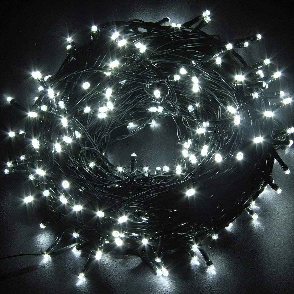 FULLBELL Gothic String Lights 33ft 100 LED Black Wire – Moody Bedroom & Living Room Decor with 8 Modes & Memory Function