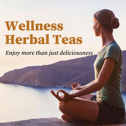 FullChea Lemon Ginger Herbal Sachets – Calming Anti-Inflammatory Cup for Nightly Mindfulness and Immunity