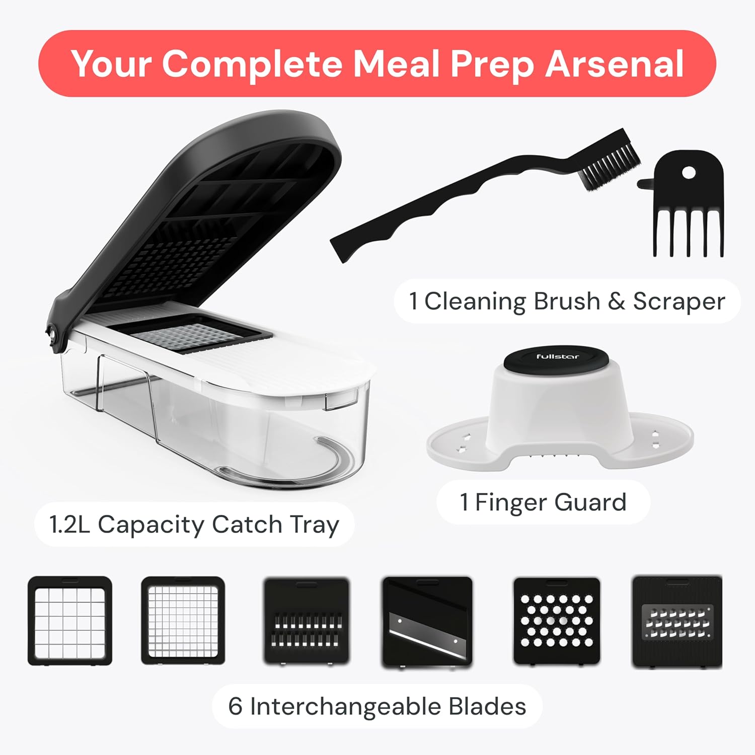 Fullstar Core Vegetable Chopper - At-Home Wellness Kitchen Essential, BPA-Free Veggie Dicer