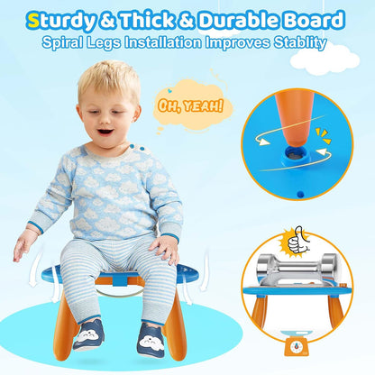 fully sealed back and rounded corners to prevent scratches and choking hazards