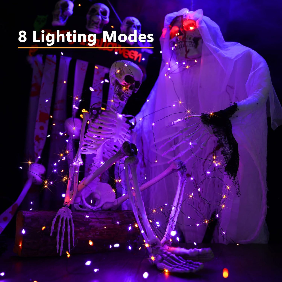 fully waterproof lights and solar panel rated for all-weather outdoor use