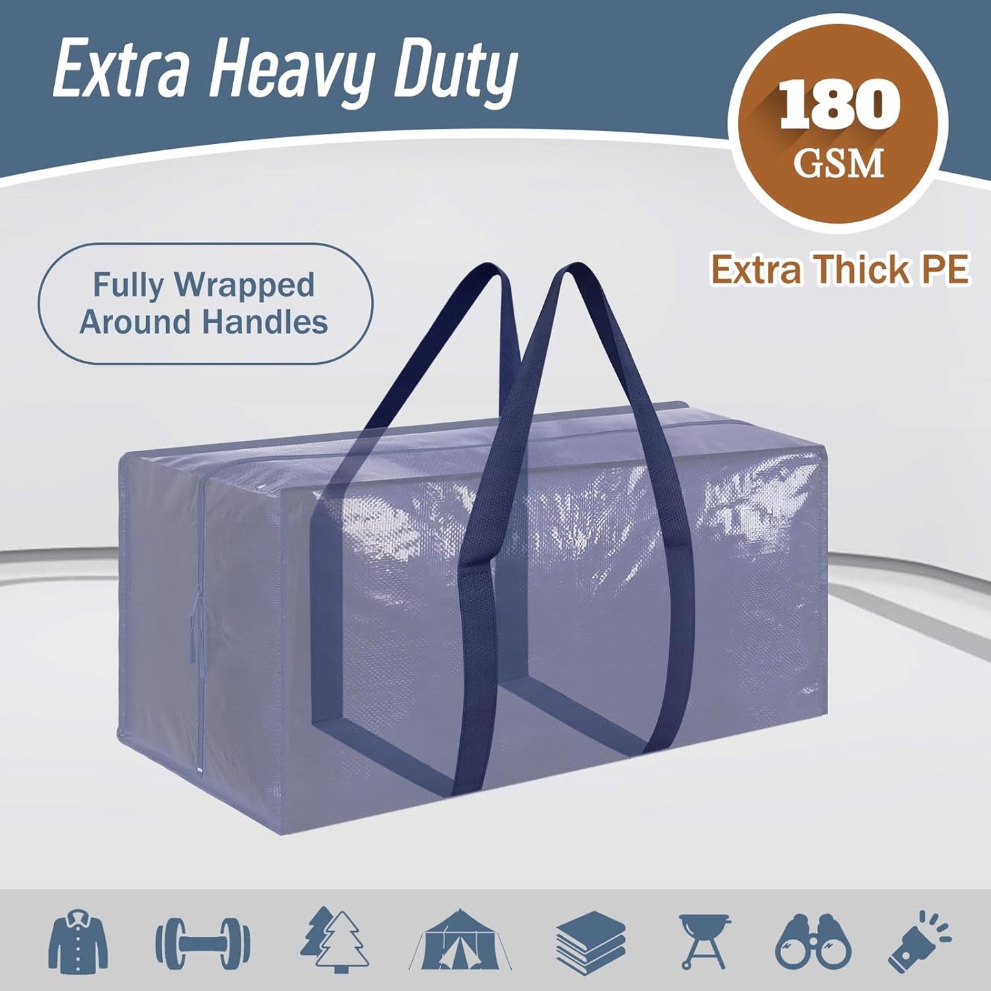 fully wrap-around webbing handles for load distribution