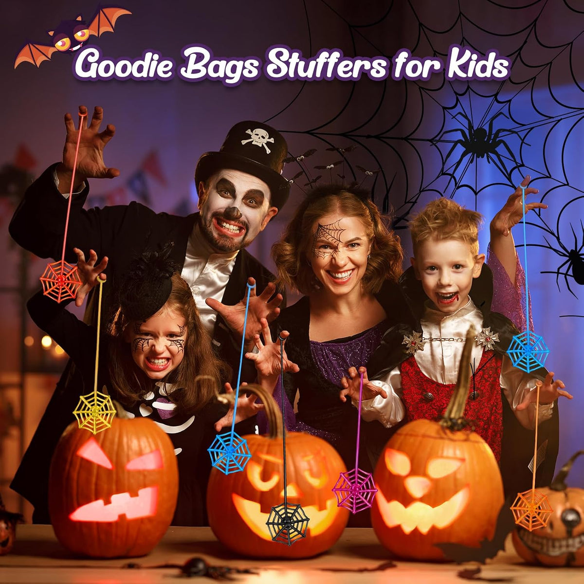 FUNATOP Sticky Spider Web Hands – Durable Outdoor Party Favor Set for Community Center Halloween Night