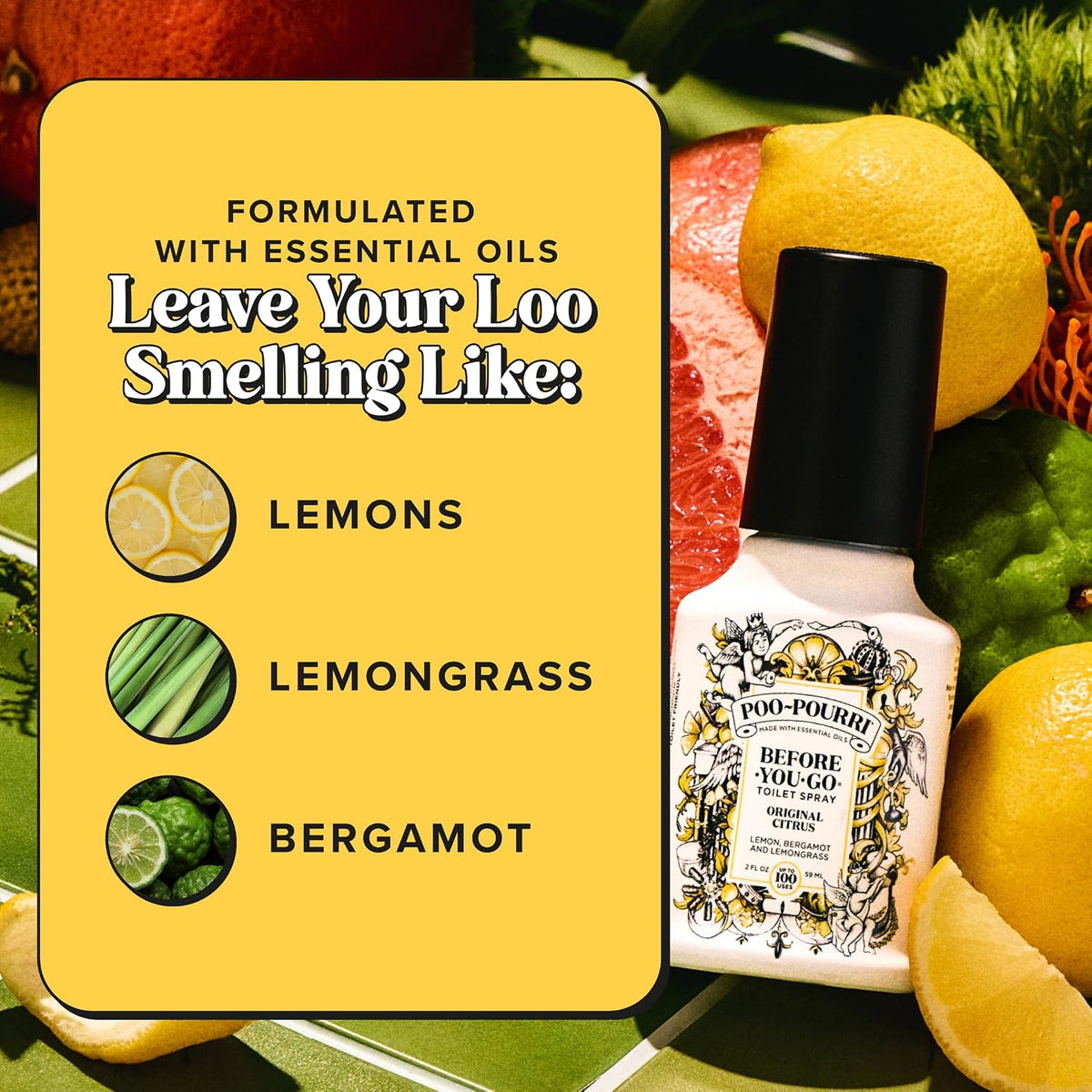 Poo-Pourri Before-You-Go Toilet Spray – Hostess Gift for Dinner Party Hosts, Bathroom Odor Solution 2 oz