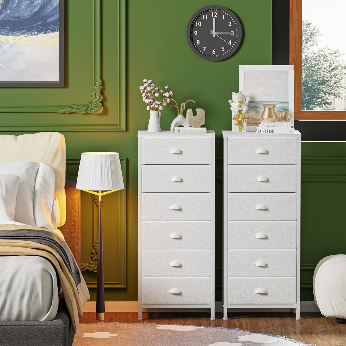 Furnulem Compact Dresser Tower – Understated Organizer for Modern Studio Bedrooms