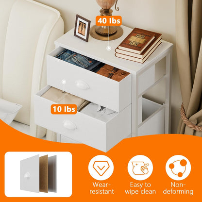 Furnulem Compact Dresser Tower – Understated Organizer for Modern Studio Bedrooms