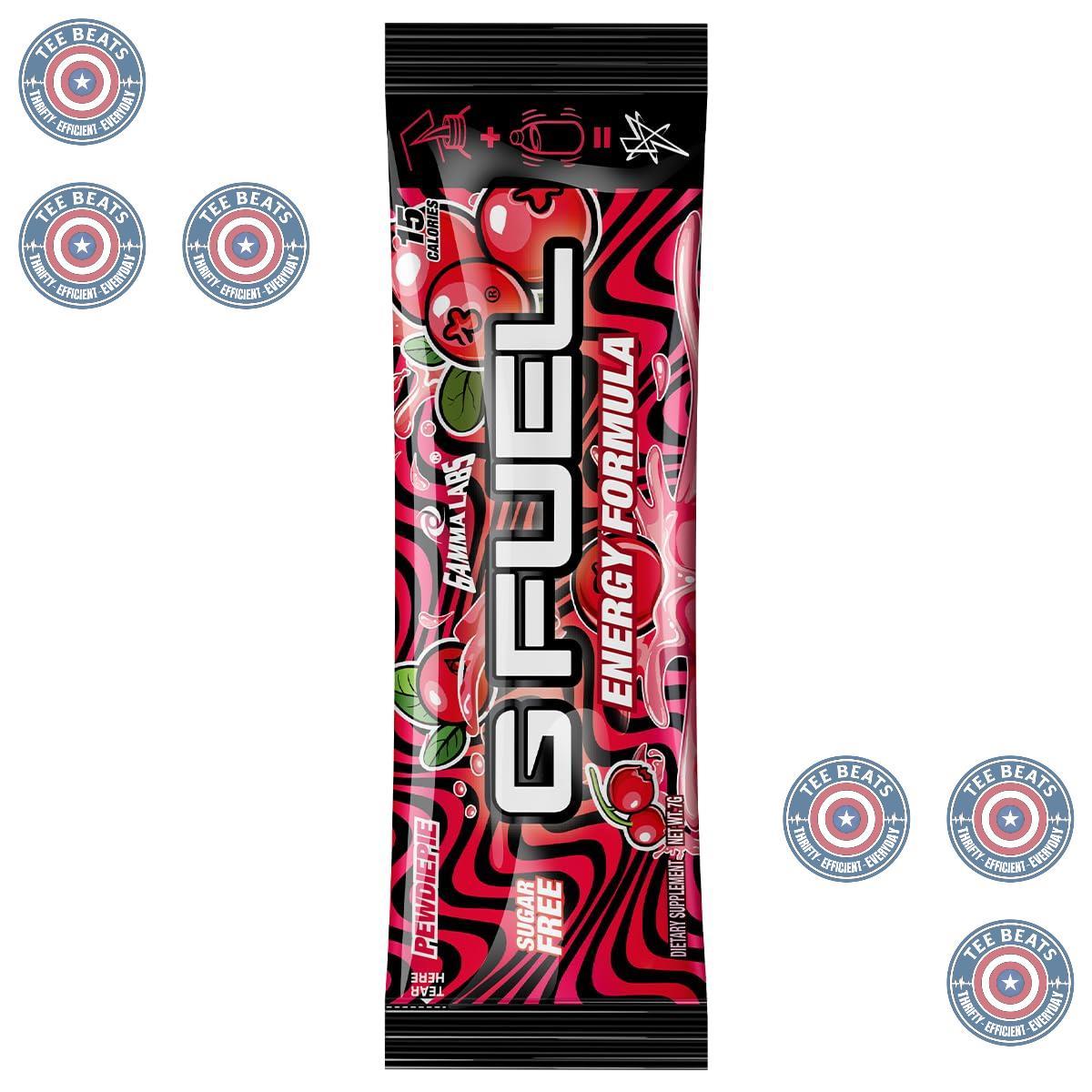 G Fuel PewDiePie Energy Powder Packets – Pre-Workout Focus Supplement for Home Office and Remote Work Fuel