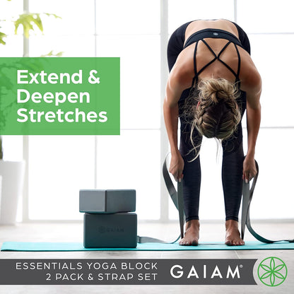 Gaiam Yoga Block - Self-Care Valentine's Gift for Her, Supportive Yoga Prop for Beginners