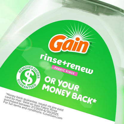 Gain Hibiscus Hula Fabric Rinse & Renew – Clean Design Laundry Add-On for Intentional Capsule Wardrobes, 48 FL OZ