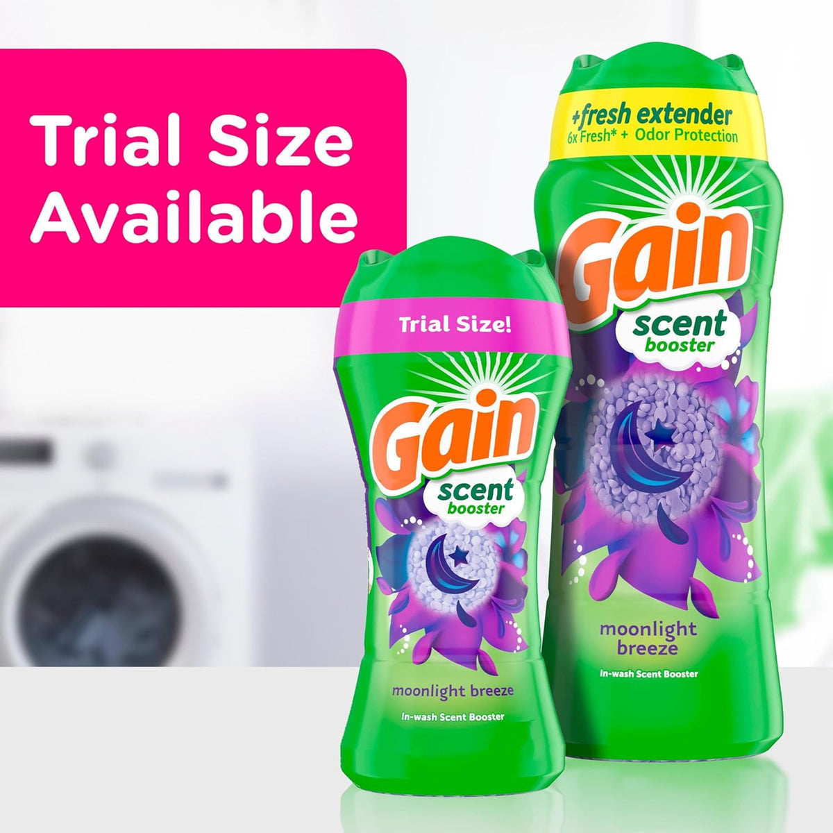 Gain In-Wash Laundry Scent Booster Beads Moonlight Breeze Scent for Self-Care Laundry Ritual and Towel Freshness