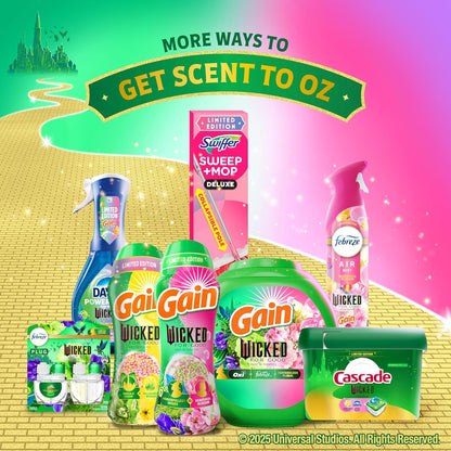 Gain In-Wash Scent Booster Beads Wicked: For Good Limited Edition 6X Longer Lasting Fragrance for Bedroom Linens and Self-Care Ritual, Wonderfullest Woods & Beautifical Blossom 12.2 oz