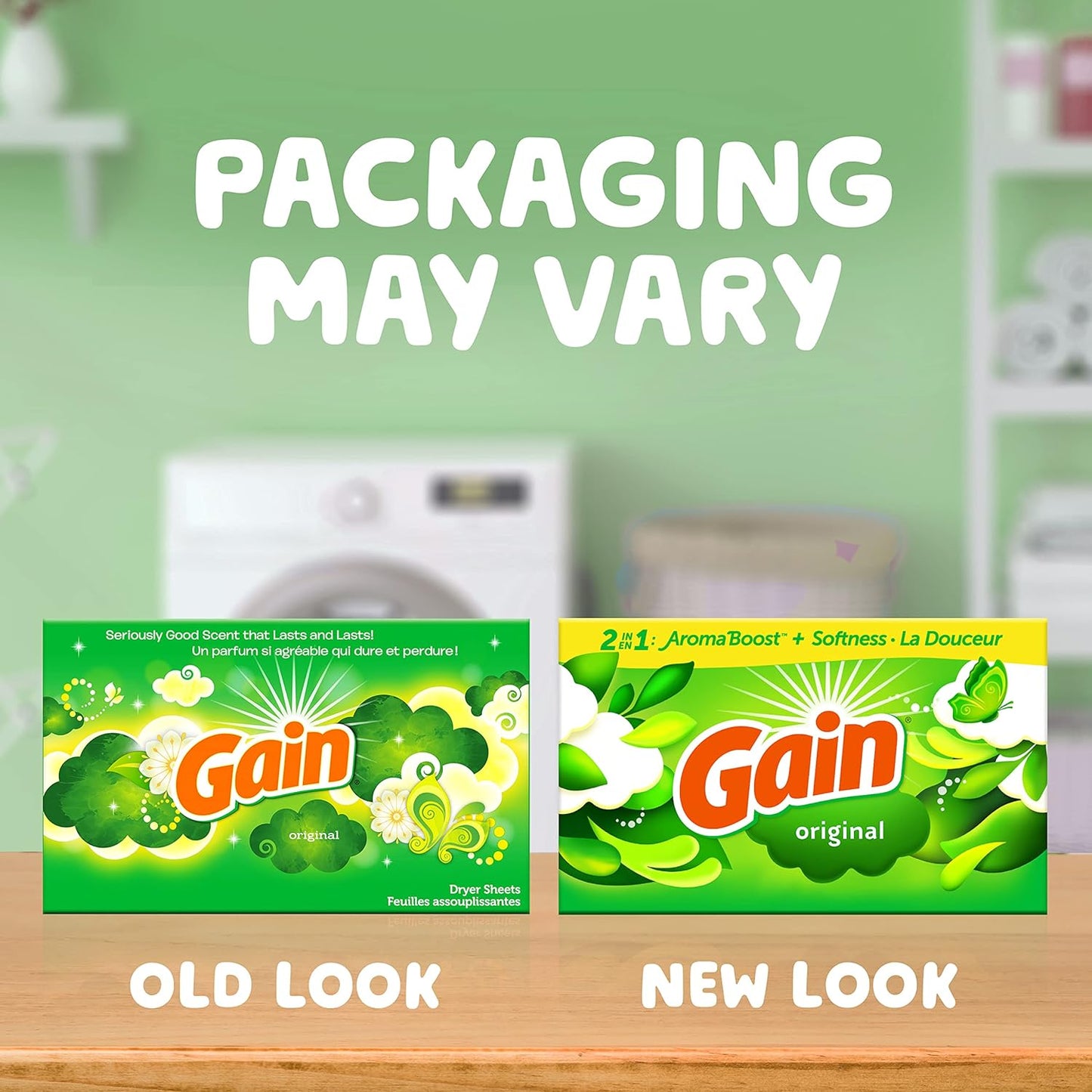 gain original fragrance engineered to linger up to six weeks in stored laundry