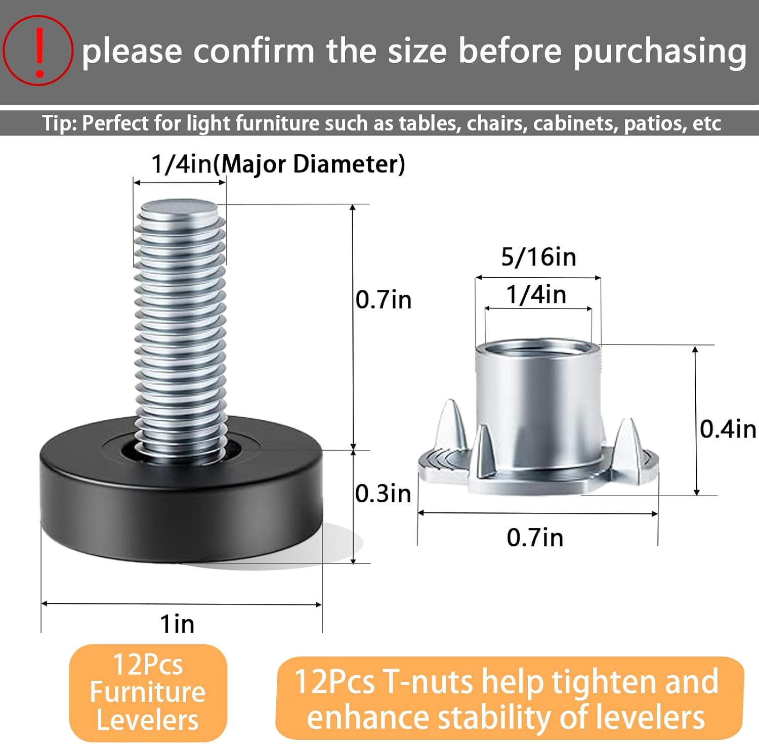galvanized steel stem with black polypropylene base for rust resistance and floor protection