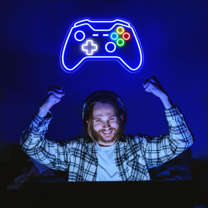 Gamer Neon Sign – Birthday Gift for Boys and Teen Gamers, Adjustable LED Wall Light for Bedroom Setup