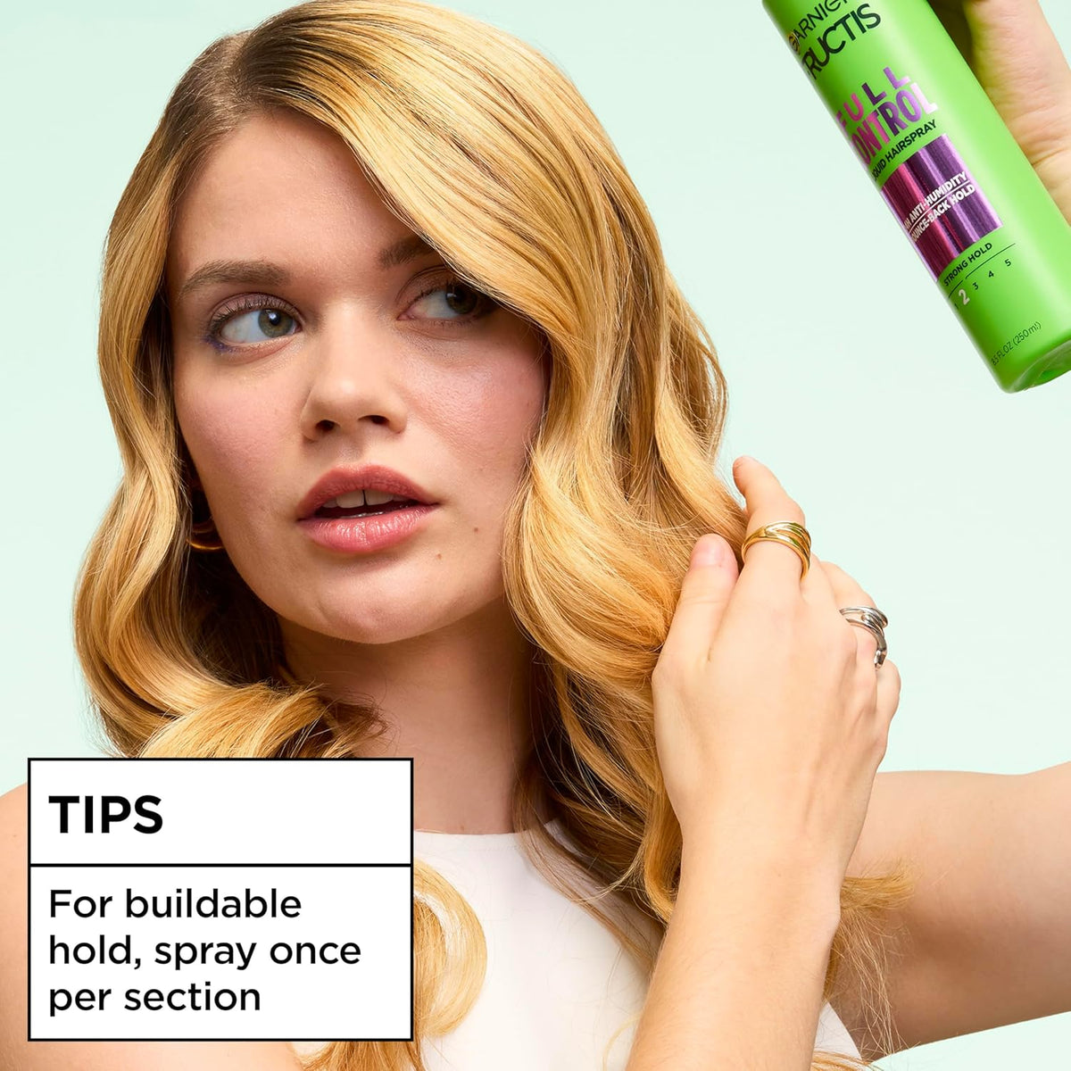 Garnier Fructis Full Control Hairspray – Durable Style for Hiking, Picnics & Open-Air Events