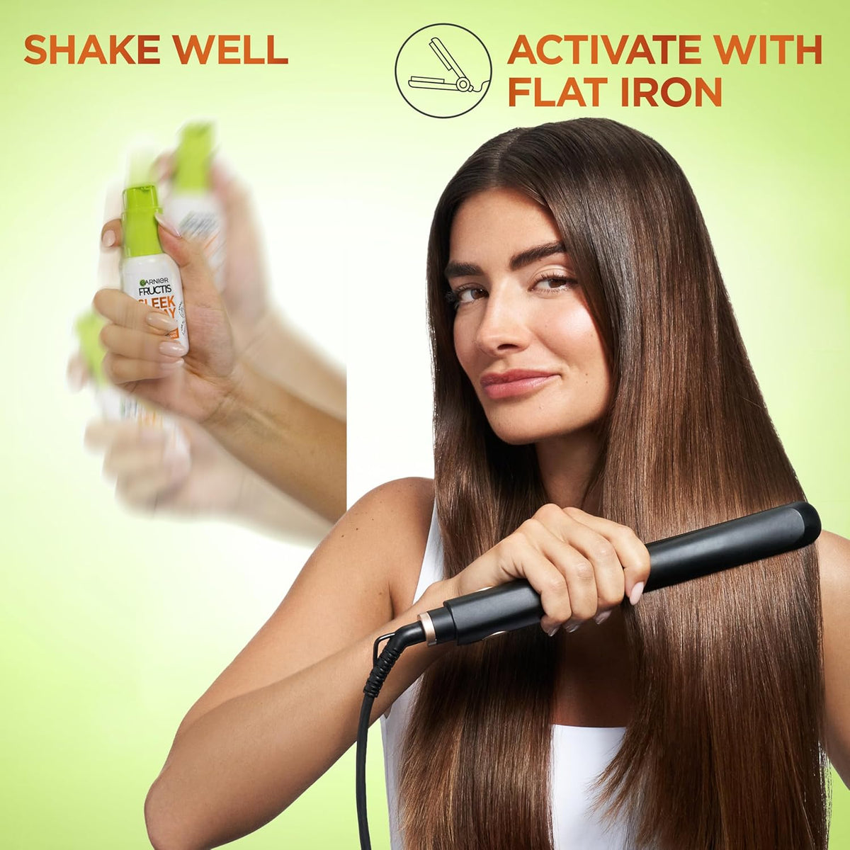 Garnier Fructis Sleek and Shine Sleek and Stay Hair Serum – Streamlined One-Step Smoothing Serum for Clutter-Free Bathrooms