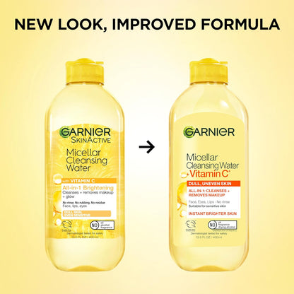 Garnier No-Rinse Micellar Water – Effortless Beauty Simplicity in Clean, Neutral Packaging