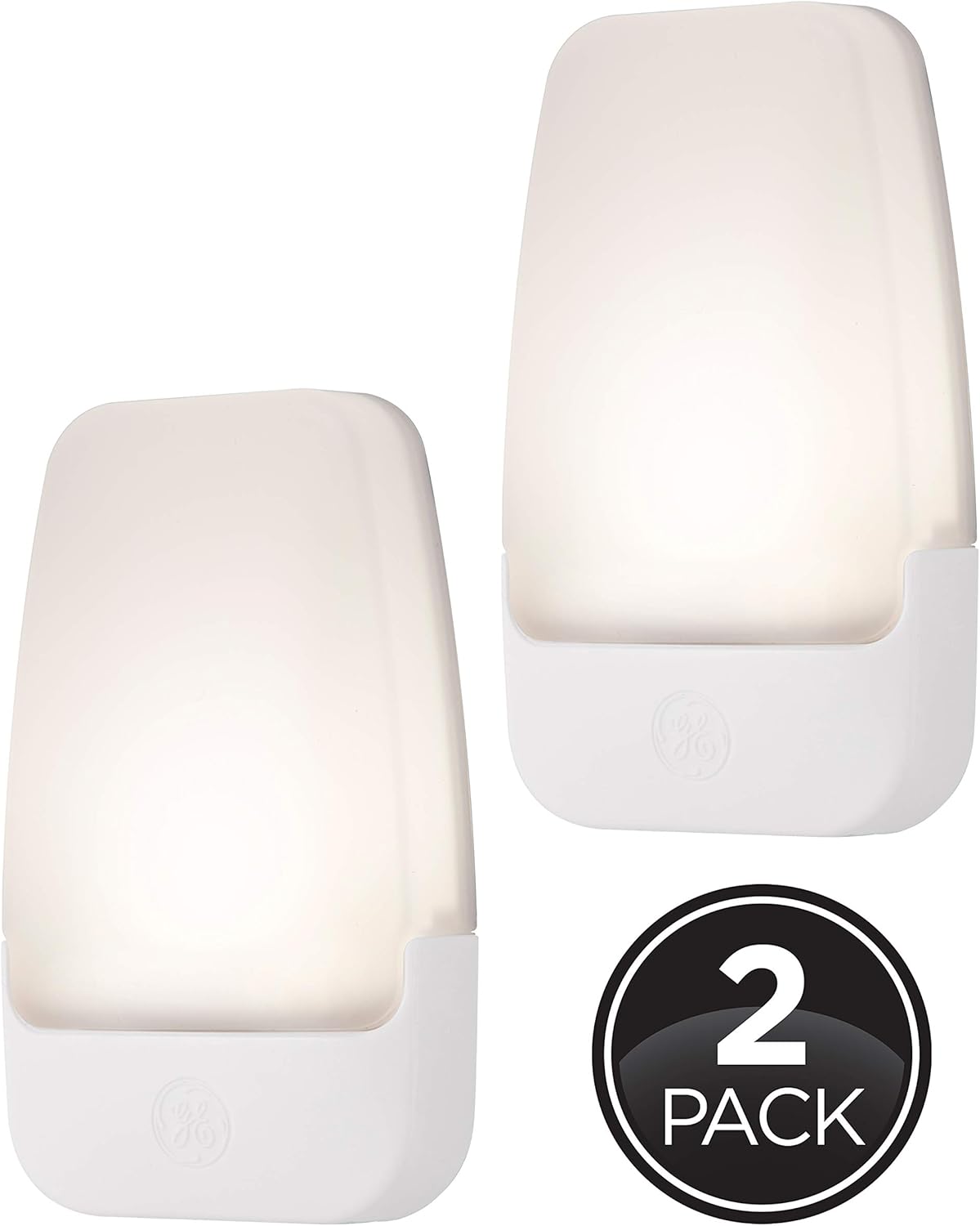 GE LED Night Light 2-Pack – Smoke-Free Plug-in Sensor Light for Whole-Home Nighttime Safety