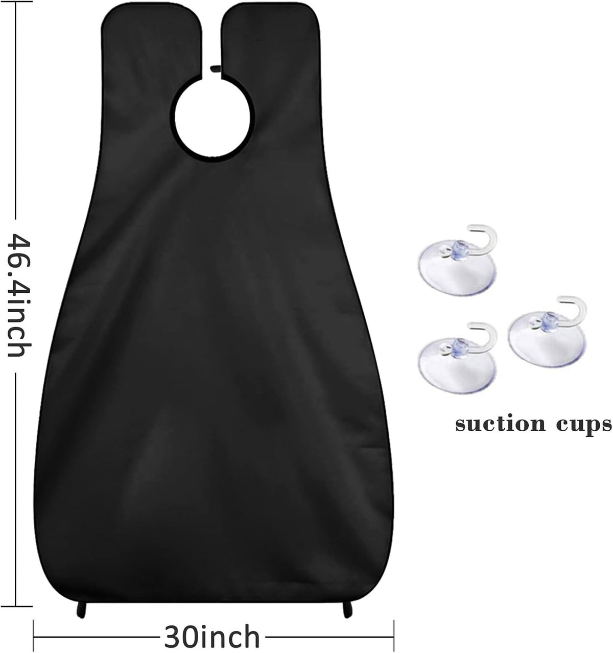 generous 46.4-inch length by 30-inch width for broad chest coverage