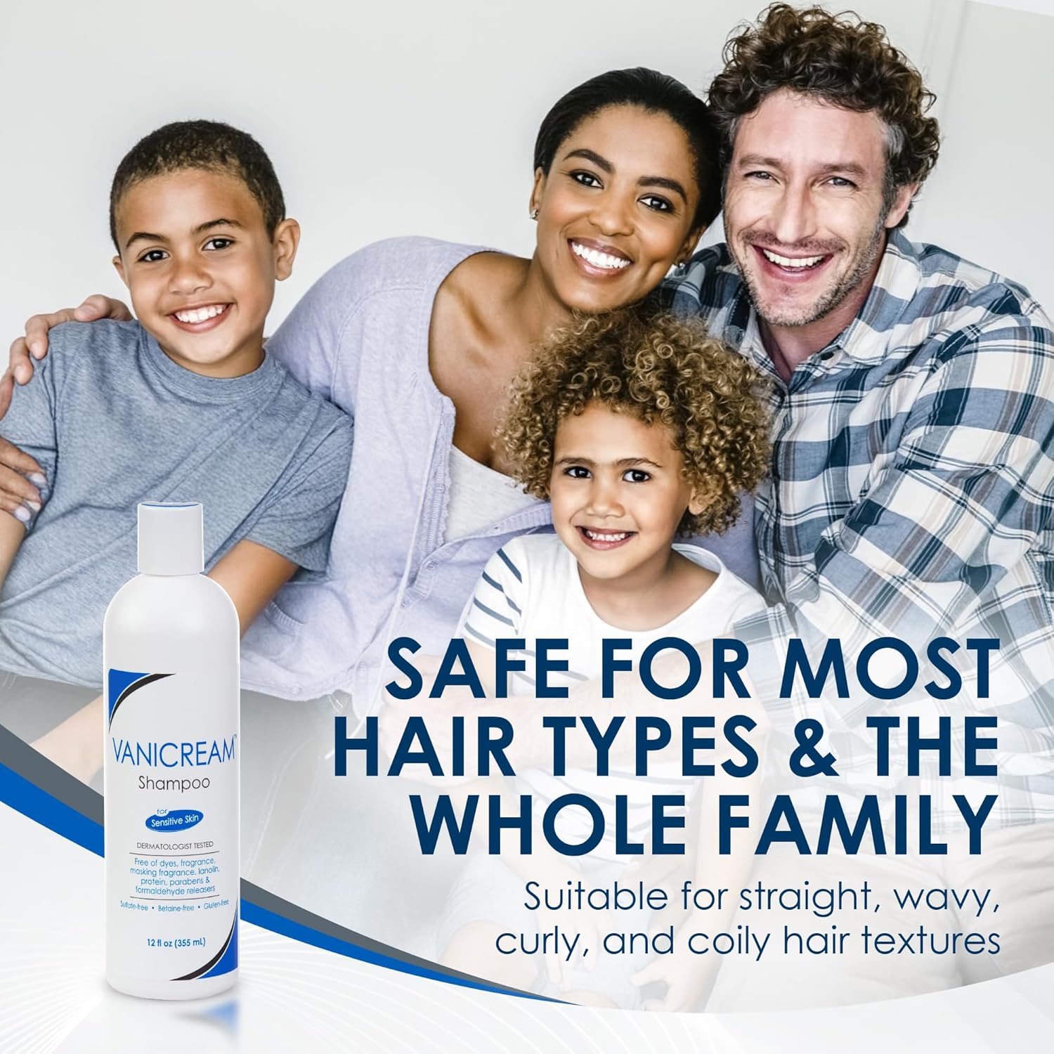 gentle surfactant system that cleans without causing dryness or irritation