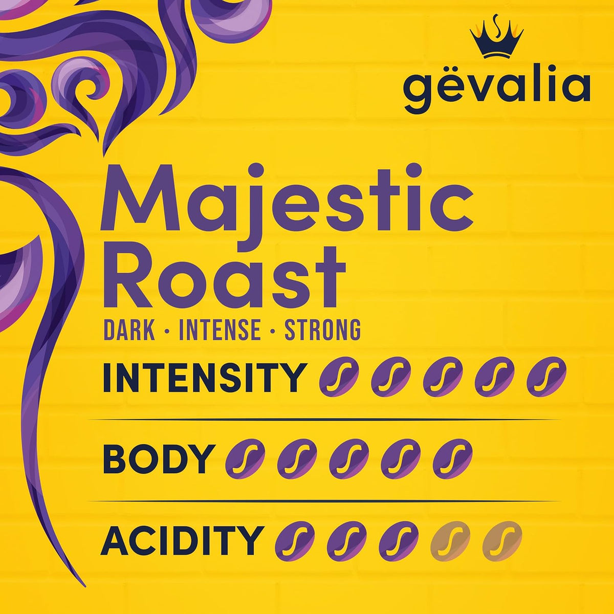 Gevalia Majestic Roast K-Cup Coffee Pods – Holiday Gift for the Coffee Obsessed, Swedish Heritage Dark Roast Pods
