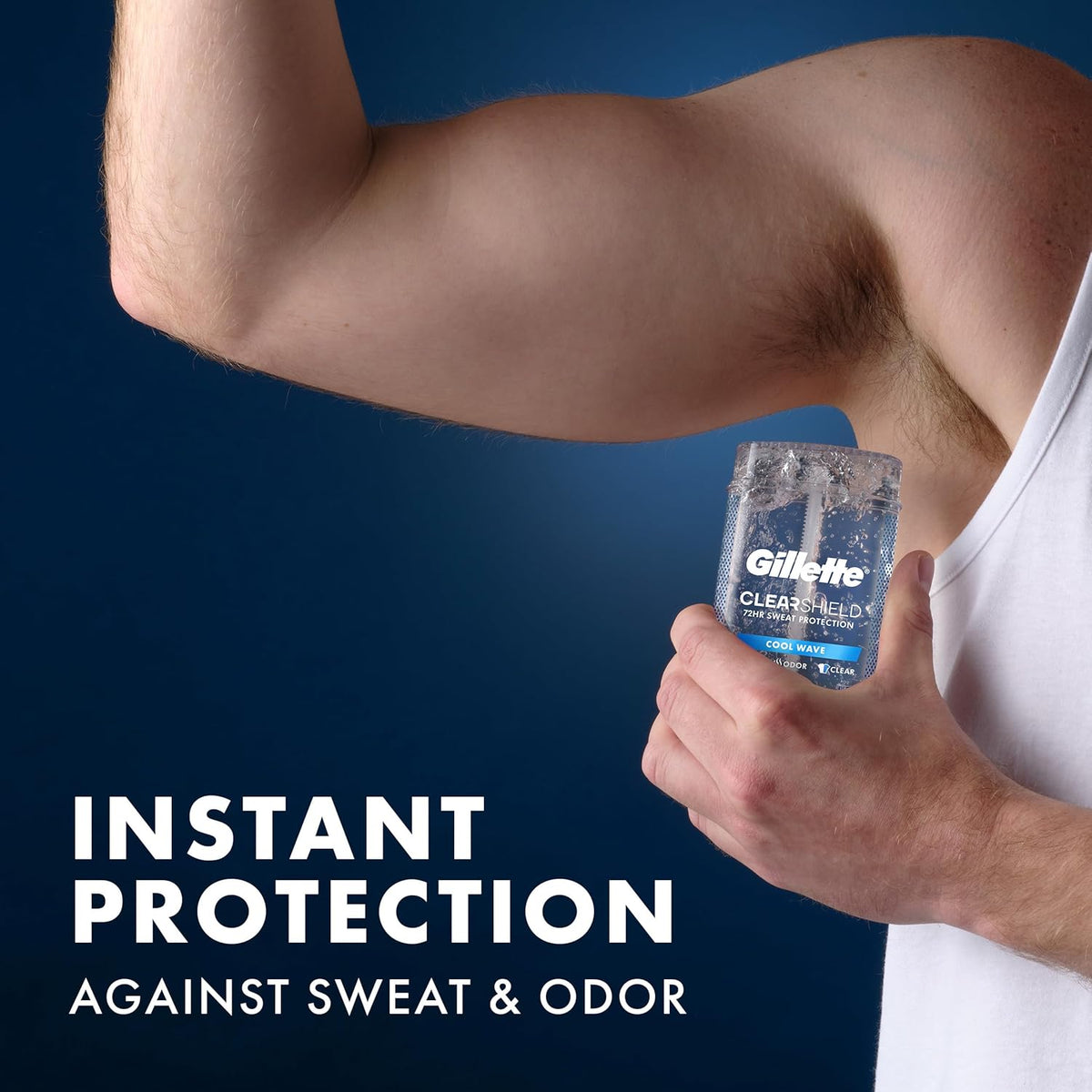 Gillette Antiperspirant and Deodorant for Men – Trail-Ready Deodorant for Runners, Instant Sweat Protection