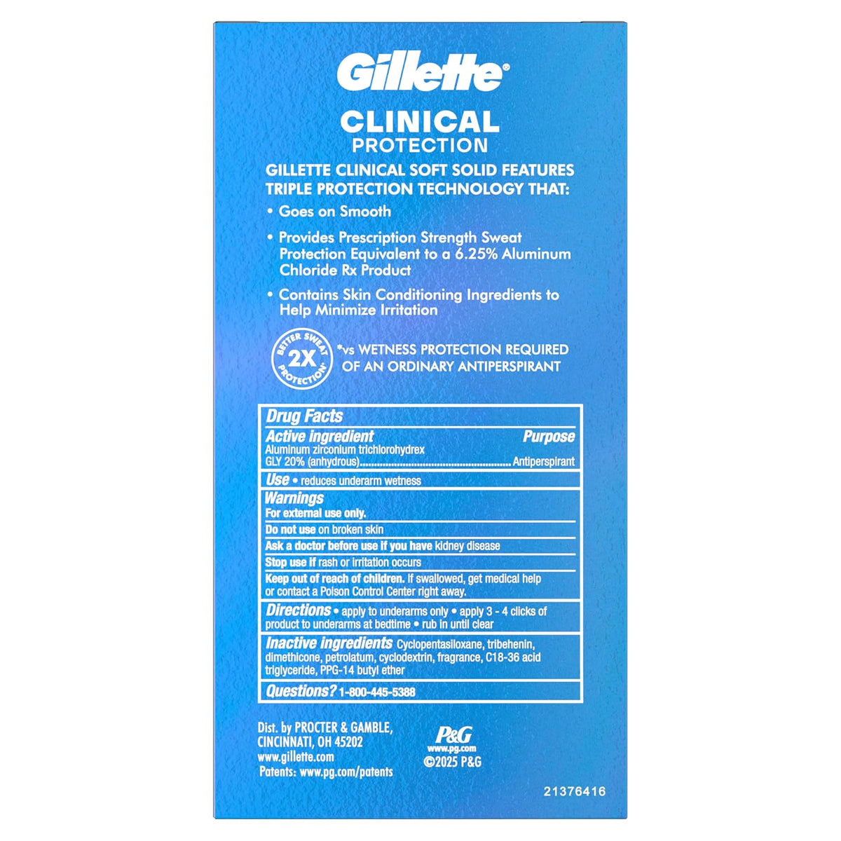 Gillette Clinical Men's Antiperspirant – All-Day Freshness for Your Self-Care Routine