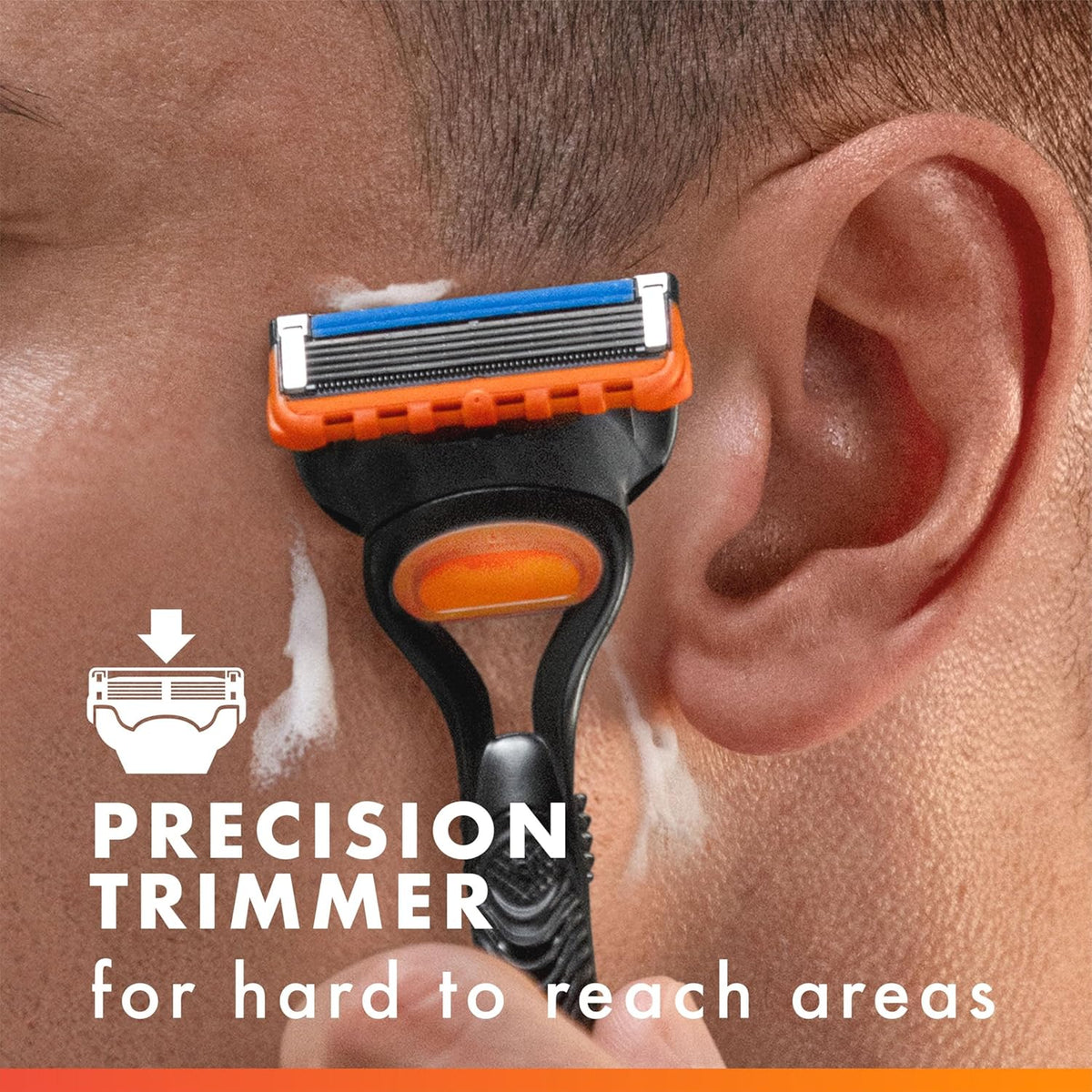 Gillette Fusion5 Cartridge Refills – Comfortable Grooming for Sensitive Skin & Relaxation