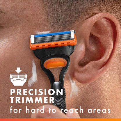 Gillette Fusion5 Cartridge Refills – Comfortable Grooming for Sensitive Skin & Relaxation
