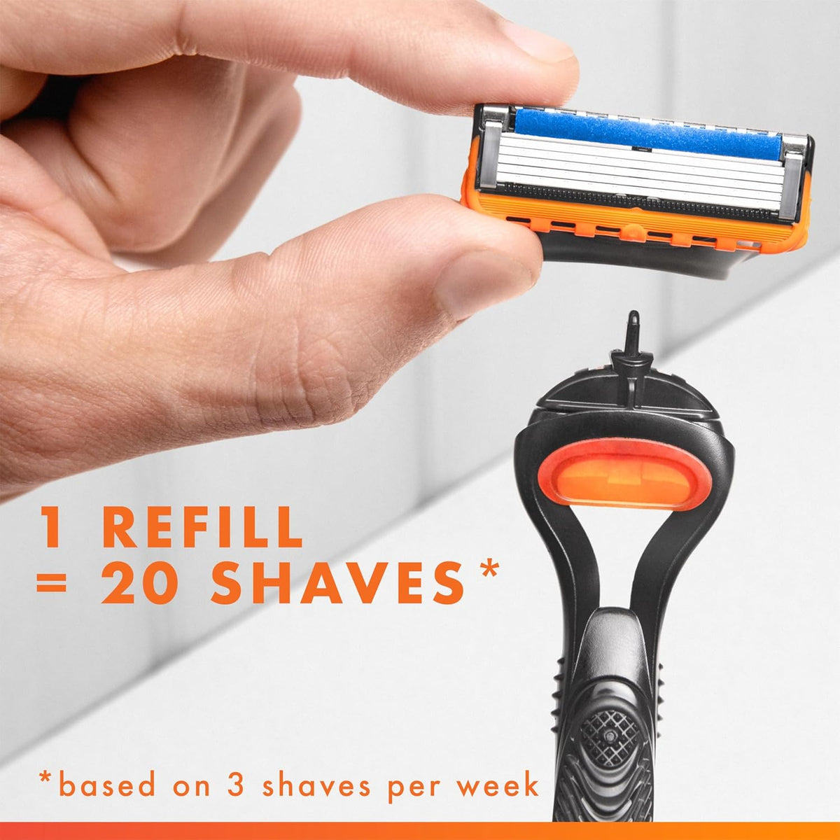 Gillette Fusion5 Cartridge Refills – Comfortable Grooming for Sensitive Skin & Relaxation