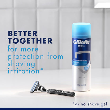 Gillette Mach3 Razor Blades for Men – Father's Day Grooming Care Package, Long-Lasting 2x10 Bulk Cartridges