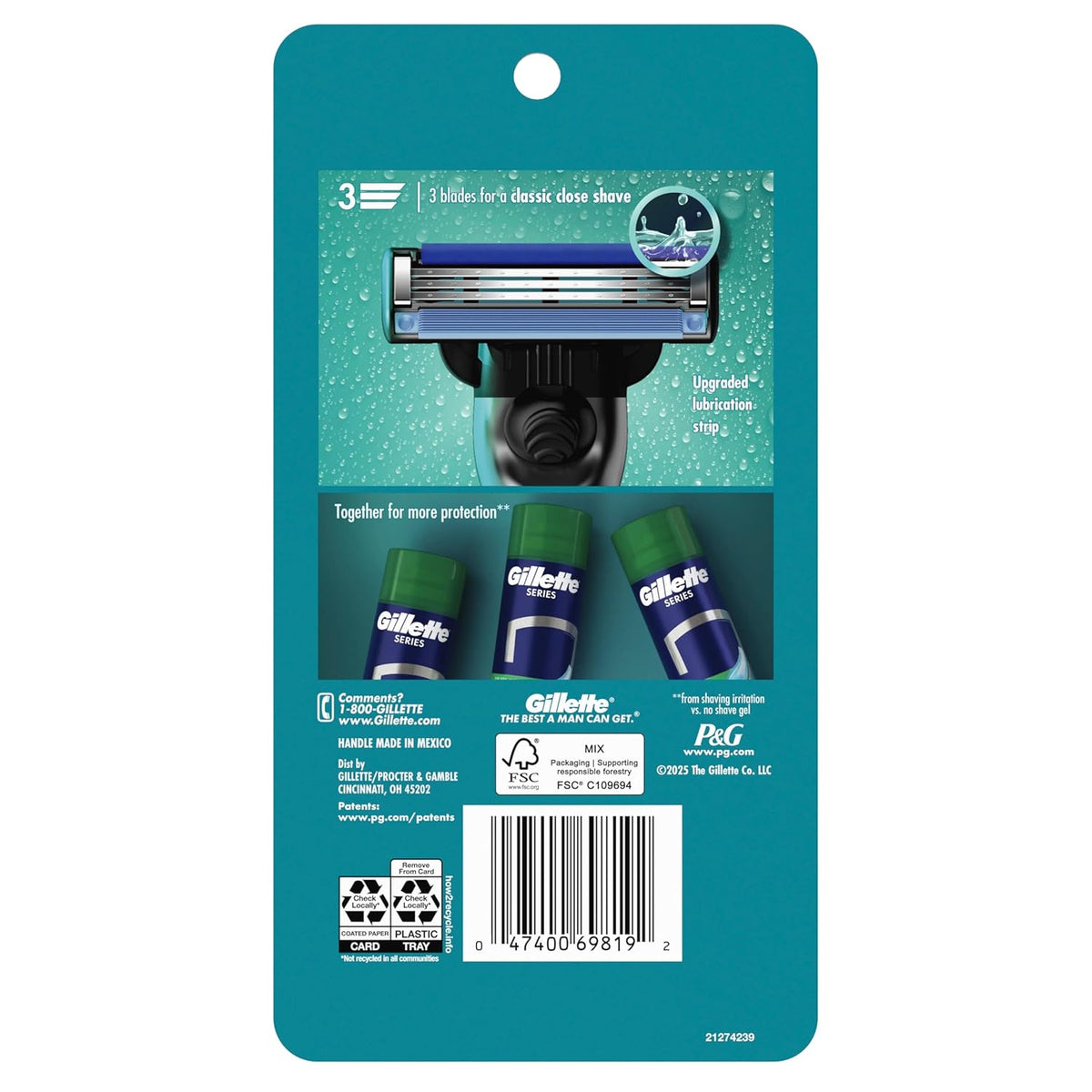 Gillette Mach3 Refills – Practical Groomsmen Gift for Weddings, Mach3-Compatible Cartridge Pack