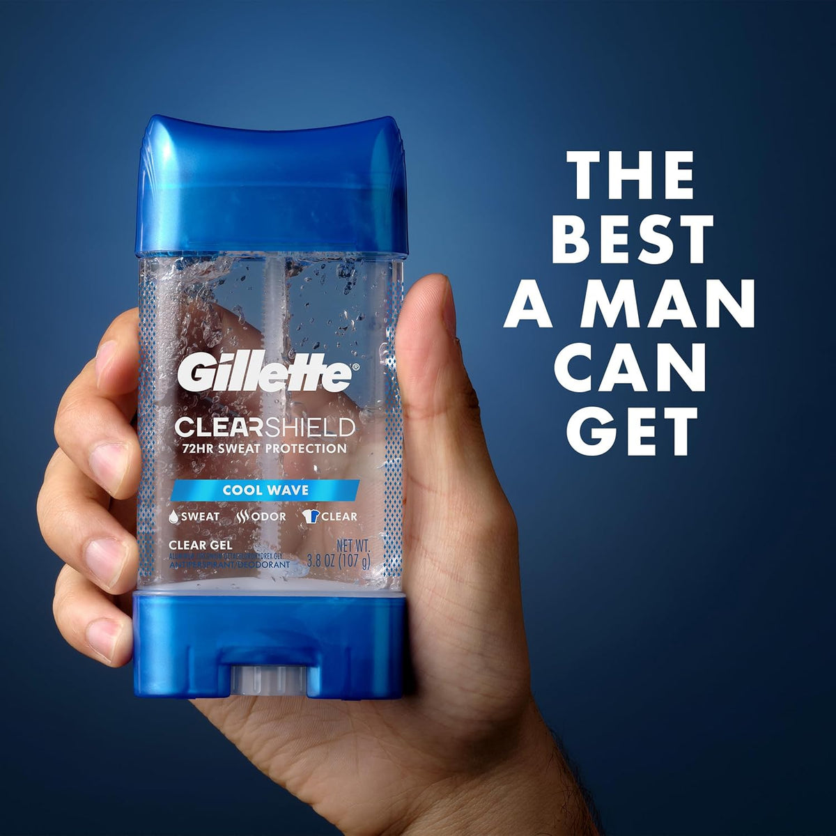 Gillette Men's Antiperspirant – Mindful Protection with Clear Gel for Stress-Free Days