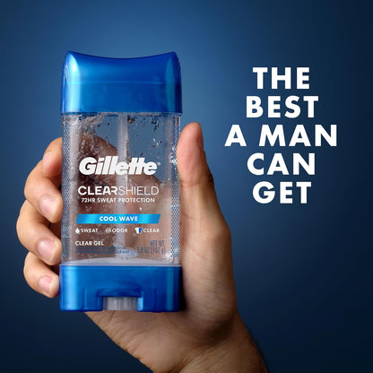 Gillette Men's Antiperspirant – Mindful Protection with Clear Gel for Stress-Free Days